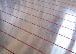 Installed tubing in Ecowarm RadiantBoard