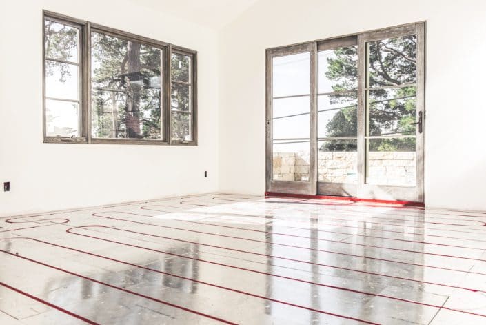 Radiant Floor Panel Heating Over Subfloor