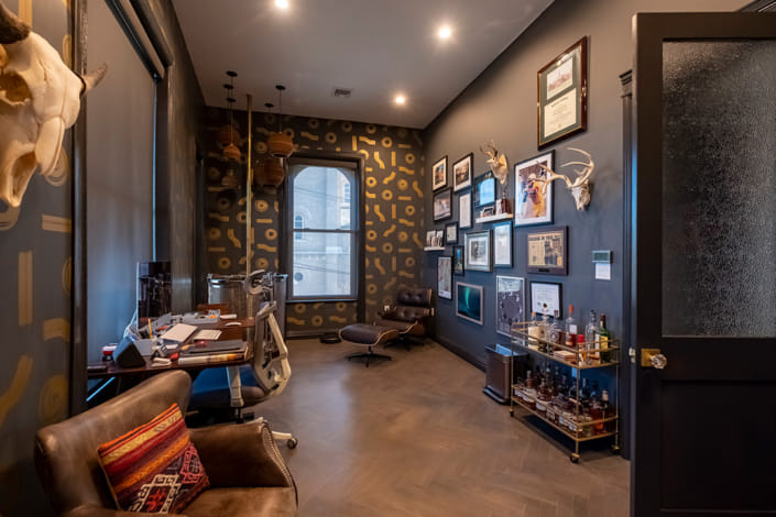Custom Designed Home Office with Ecowarm Radiant Floor Heating