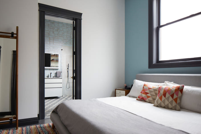 Master Bed and Bathroom with Ecowarm Radiant Heat Floors