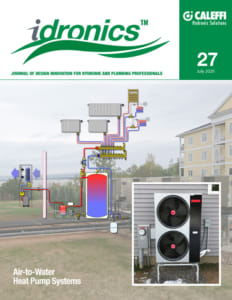 Idronics Air-to-Water Heat Pump Systems Application Guide Cover