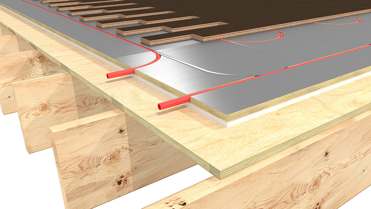 Ecowarm Radiantboard EPS Over Subfloor