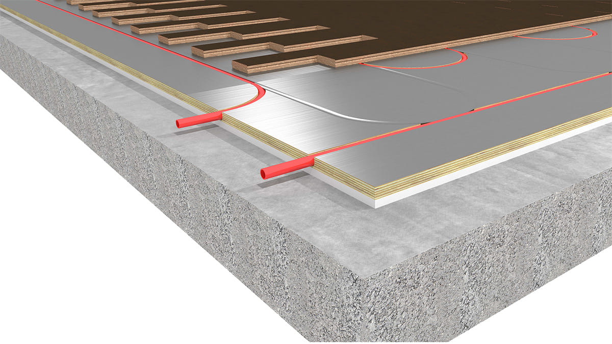 Ecowarm Radiantboard EPS Over Concrete