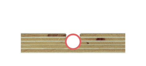 Ecowarm RadiantBoard cross section