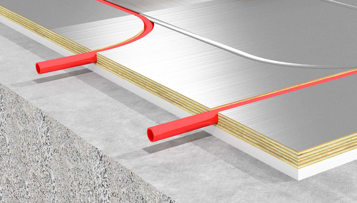 RadiantBoard Over Concrete